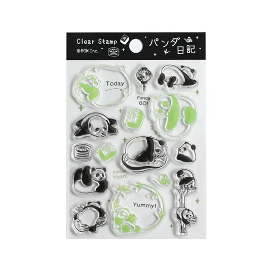 Tampons Transparents – Journal de Panda – BGM