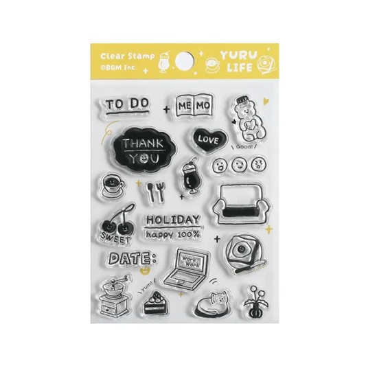 Tampons Transparents – Yuru Life Quotidien Kawaii – BGM