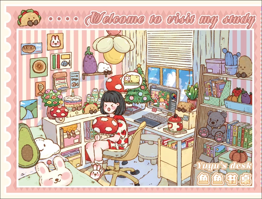 Sticker de Scène 3D « Yuyu’s Desk »