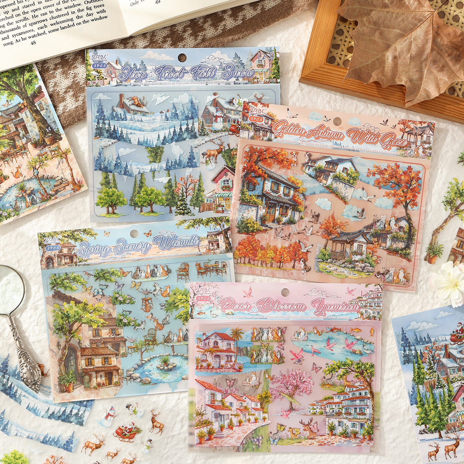 Sticker de Scène Créatif – Paysages à Composer