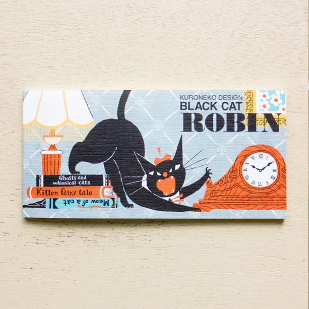 Bloc Notes « Black Cat Robin [A] » – Kuroneko Design & Cozyca Products