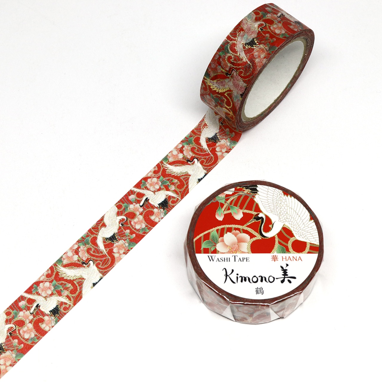 SAIEN Kimono – Washi Tape « Grues » – 15mm×7m