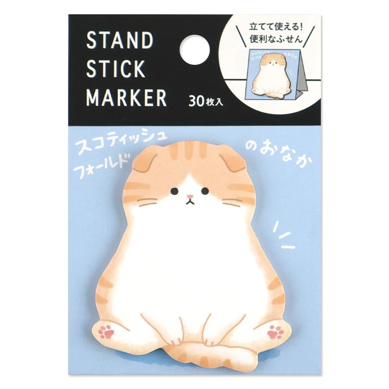 Mind Wave – Notes adhésives « Chat Scottish Fold »
