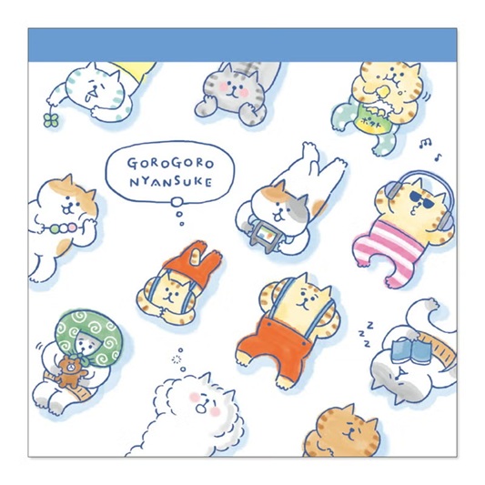 Mind Wave Gorogoro Nyansuke – Bloc-notes Chats décontractés