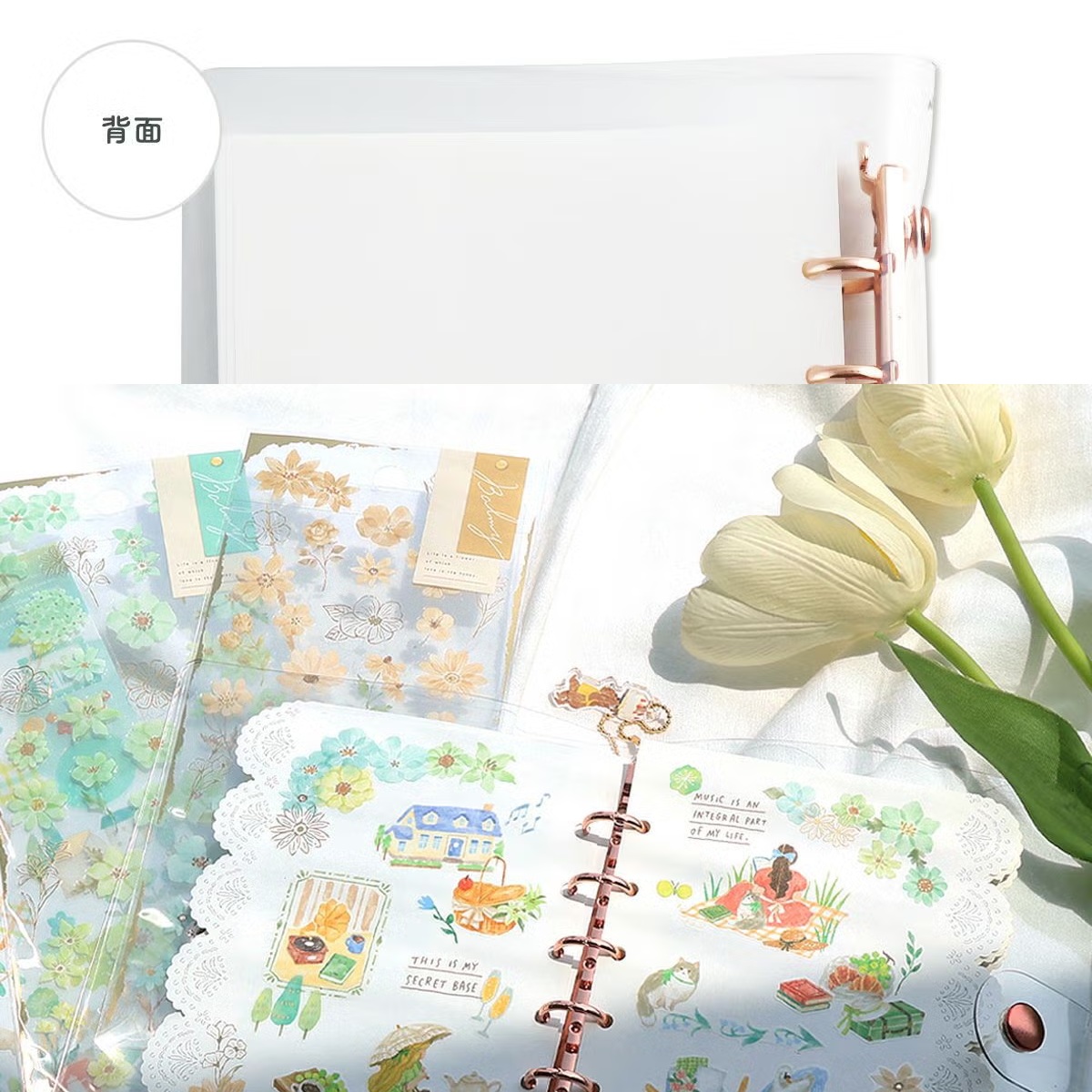 Mind Wave Bine – Classeur A6 Transparent « Pink Gold »_7