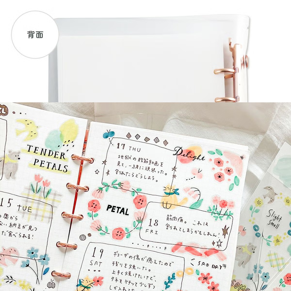 Mind Wave Bine – Classeur A6 Transparent « Pink Gold »_8