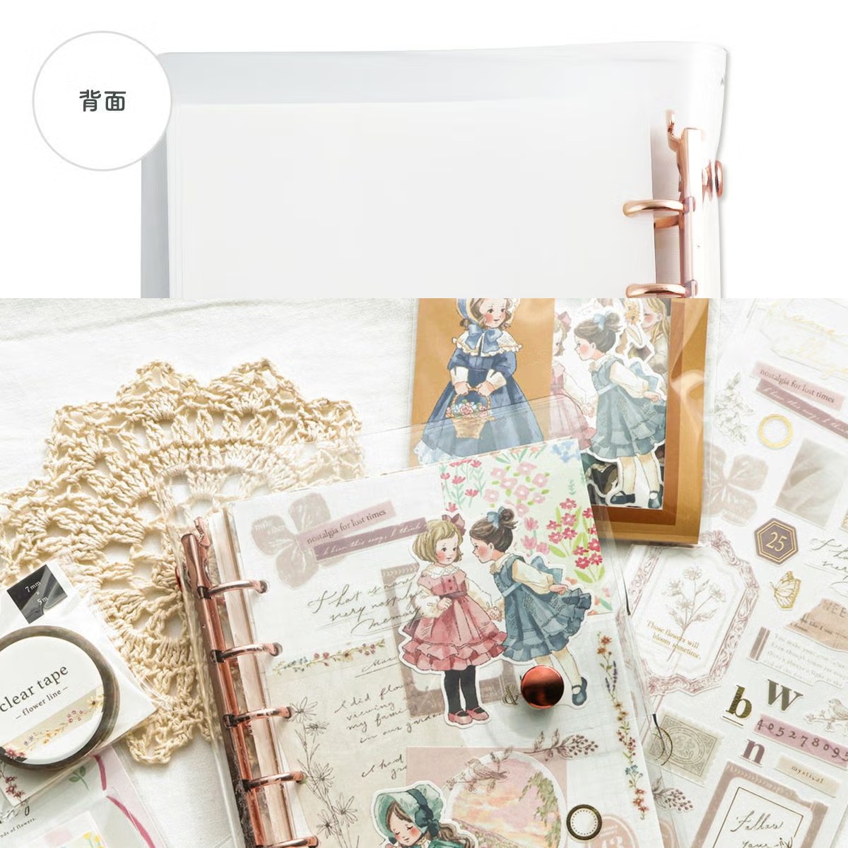 Mind Wave Bine – Classeur A6 Transparent « Pink Gold »_14