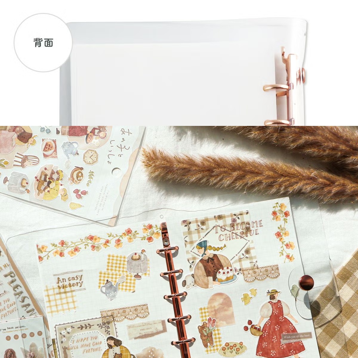 Mind Wave Bine – Classeur A6 Transparent « Pink Gold »_15