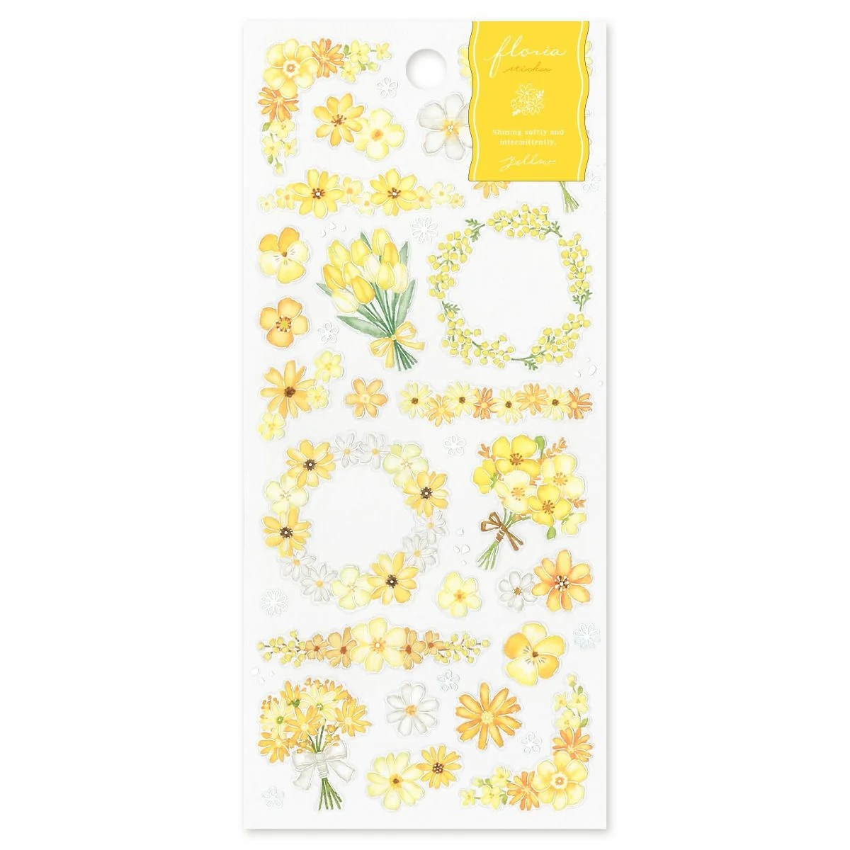 Mind Wave Floria – Stickers transparents « Jaune »