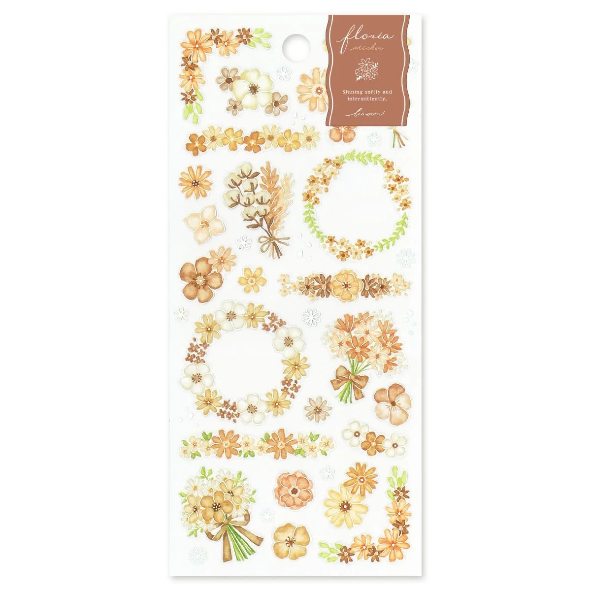 Mind Wave Floria – Stickers transparents « Marron »