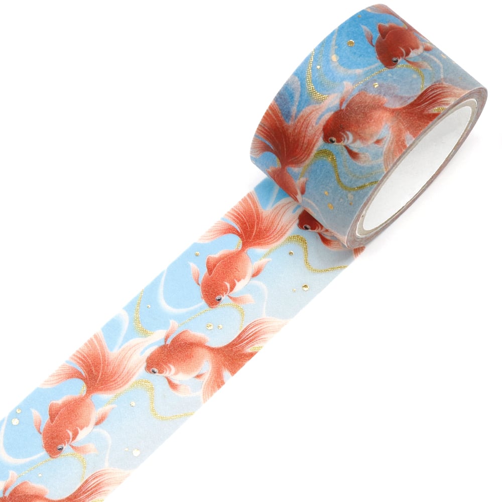 SAIEN Kimono – Washi Tape « Poissons rouges »_3
