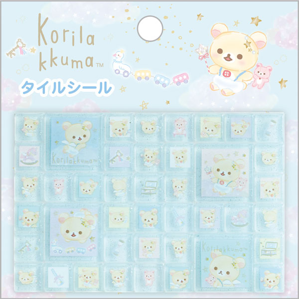 San-X Korilakkuma – Stickers Kawaii à Carreaux – Petit Ange Bleu