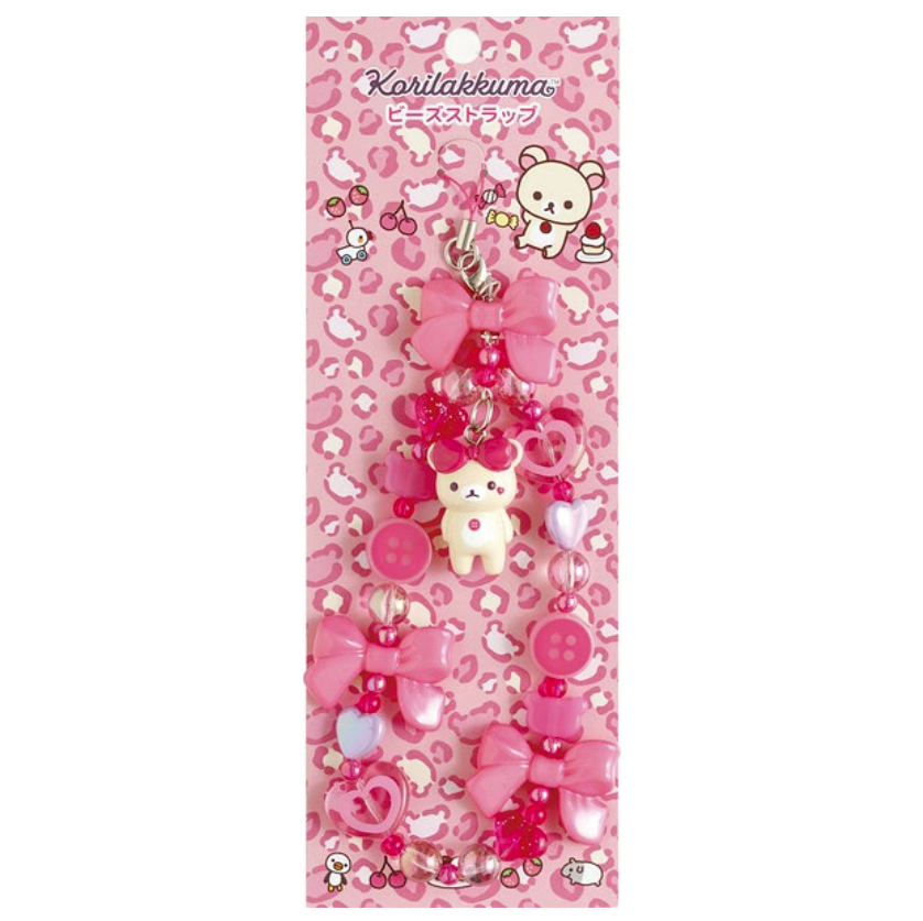 San-X Korilakkuma – Bijou de Sac Kawaii à Perles – Rose