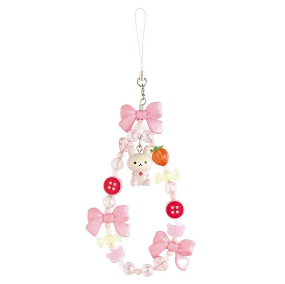 San-X Korilakkuma – Bijou de Sac Kawaii à Perles – Lapin Rose 2