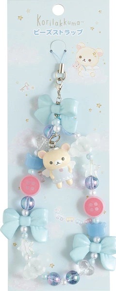 San-X Korilakkuma – Bijou de Sac Kawaii à Perles – Ange Bleu