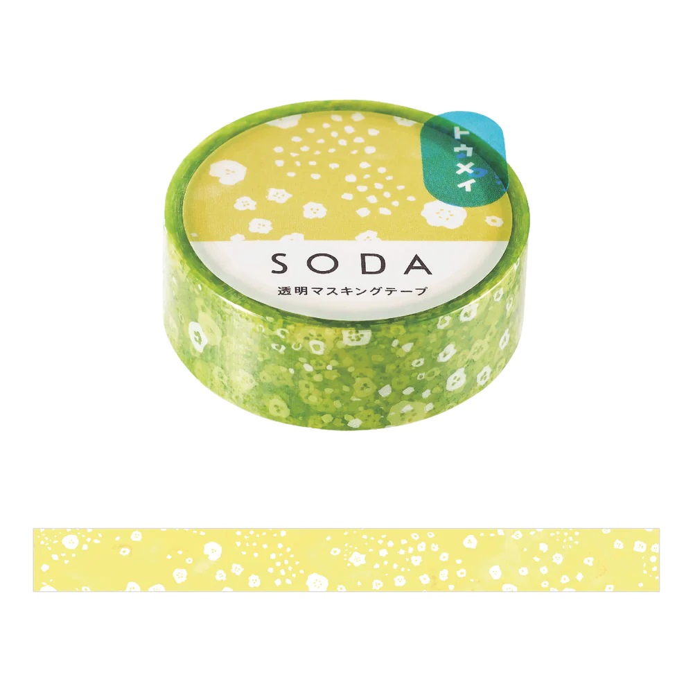 SODA Masking Tape transparent - Promenade (15mm) - HITOTOKI