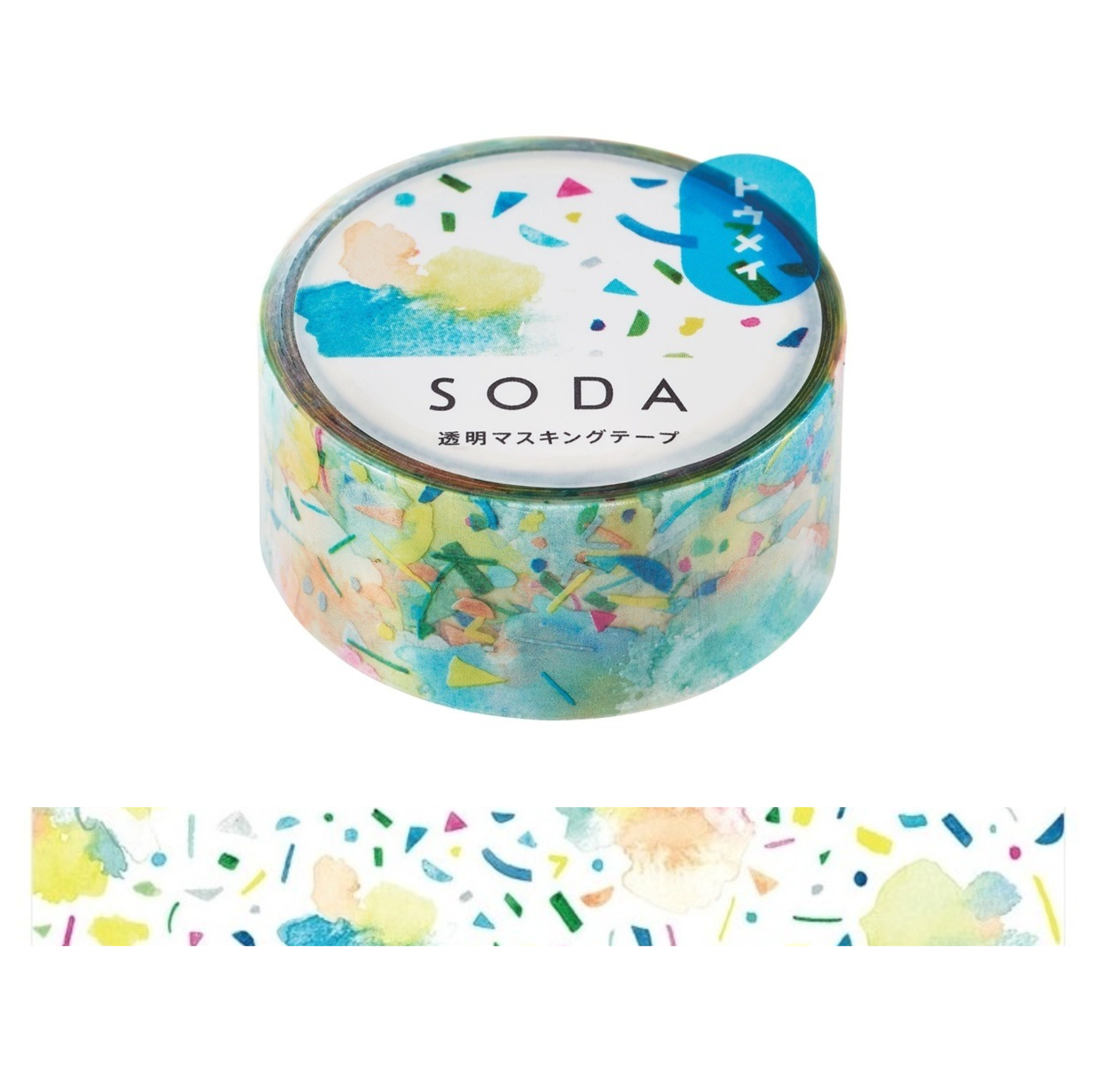 SODA Masking Tape transparent - Ambiance (20mm) - HITOTOKI
