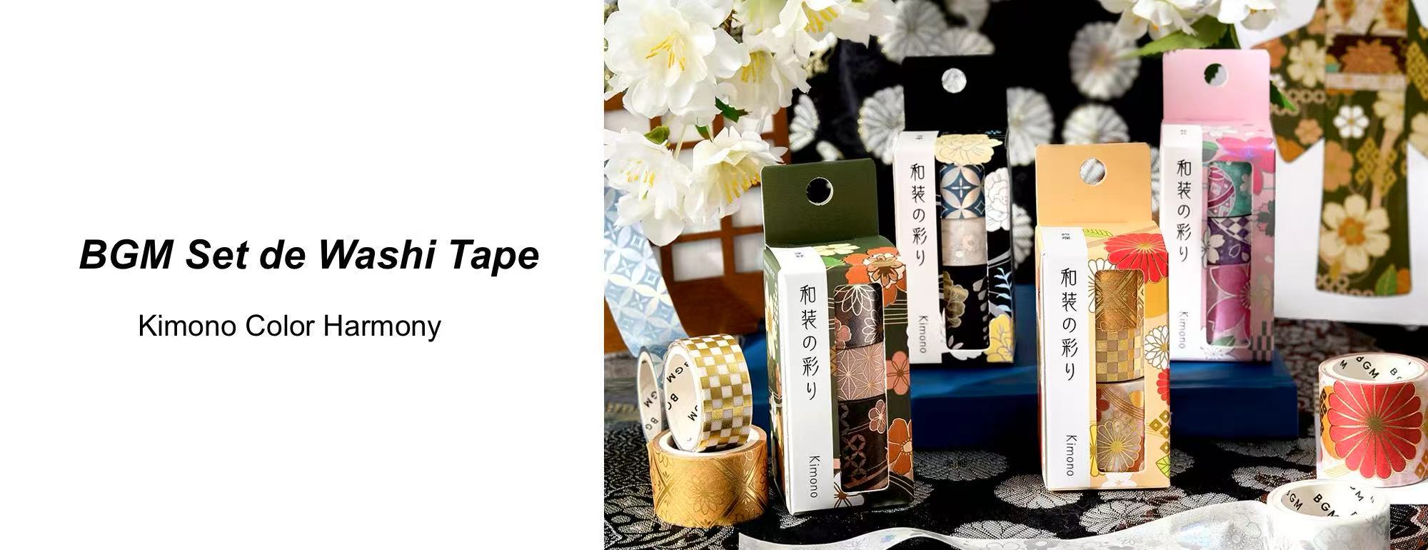 BGM set de washi tapes
