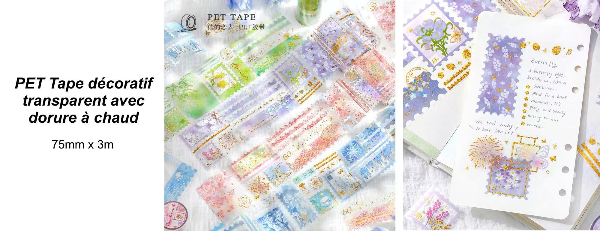 PET Tape doré « Golden Search Album » 