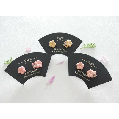 Boucles d'oreilles Monaka au sakura 1