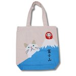 Tote bag chat et mont fuji_1