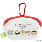 Sumikko Gurashi – Pochette peluche avec mousqueton Sushi au thon_2