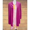 GILET VELOURS ROSE FUSHIA FEMME EN VELOURS RAS MADE IN ITALY ANGELESENS