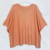 pull orange tania fin oversize