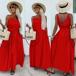 robe Rubi longue rouge angelesens