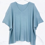 pull tania oversize bleu femme italie