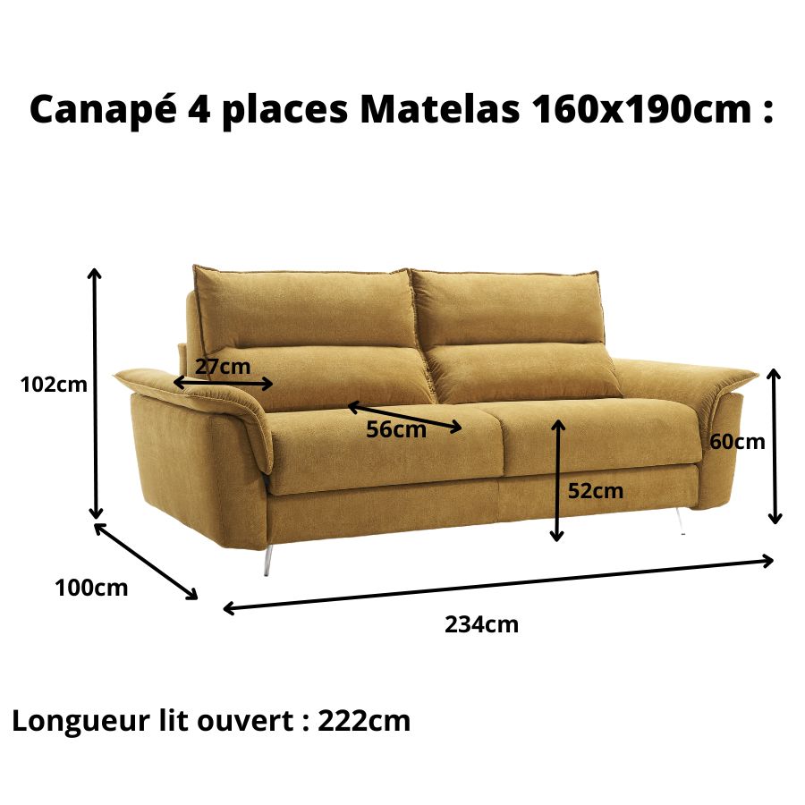 Promo Canapé Convertible "karisa" chez E.Leclerc