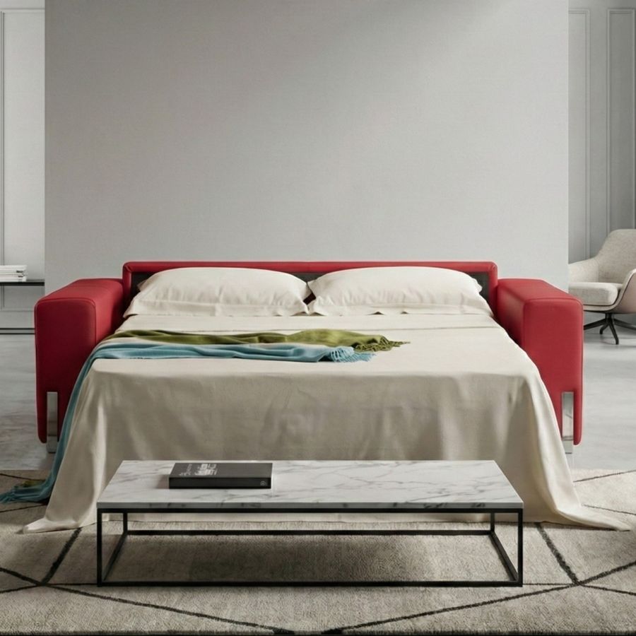 canape-cuir-rouge-convertible-versailles-ouvert