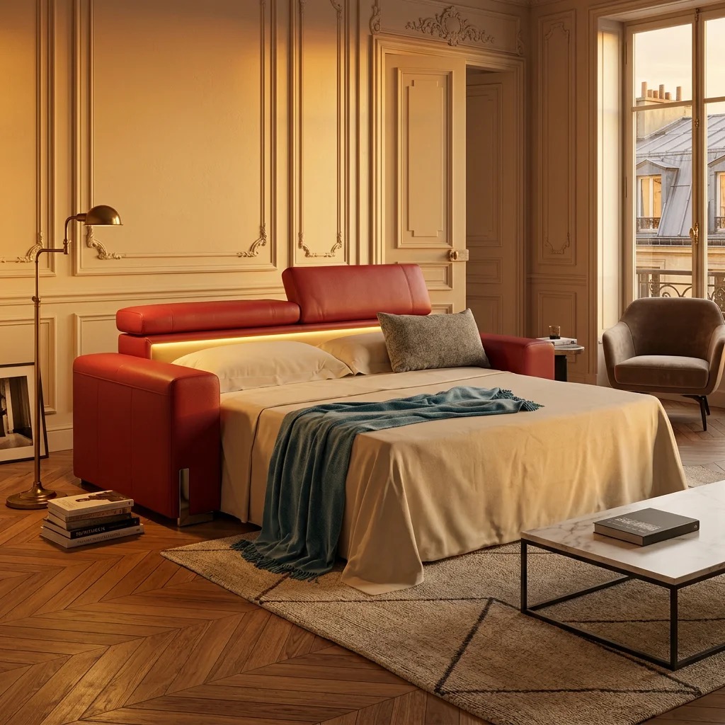 canape-lit-cuir-versailles-ambiance-parisien