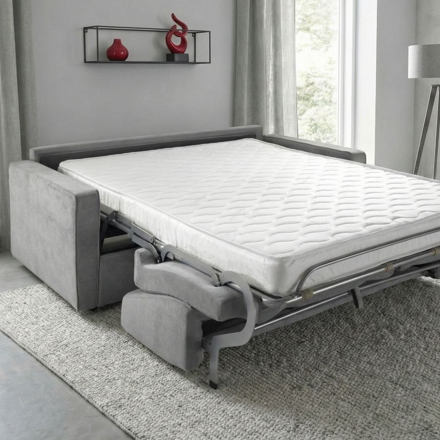 canape-convertible-tissu-gris-narbonne-ouvert