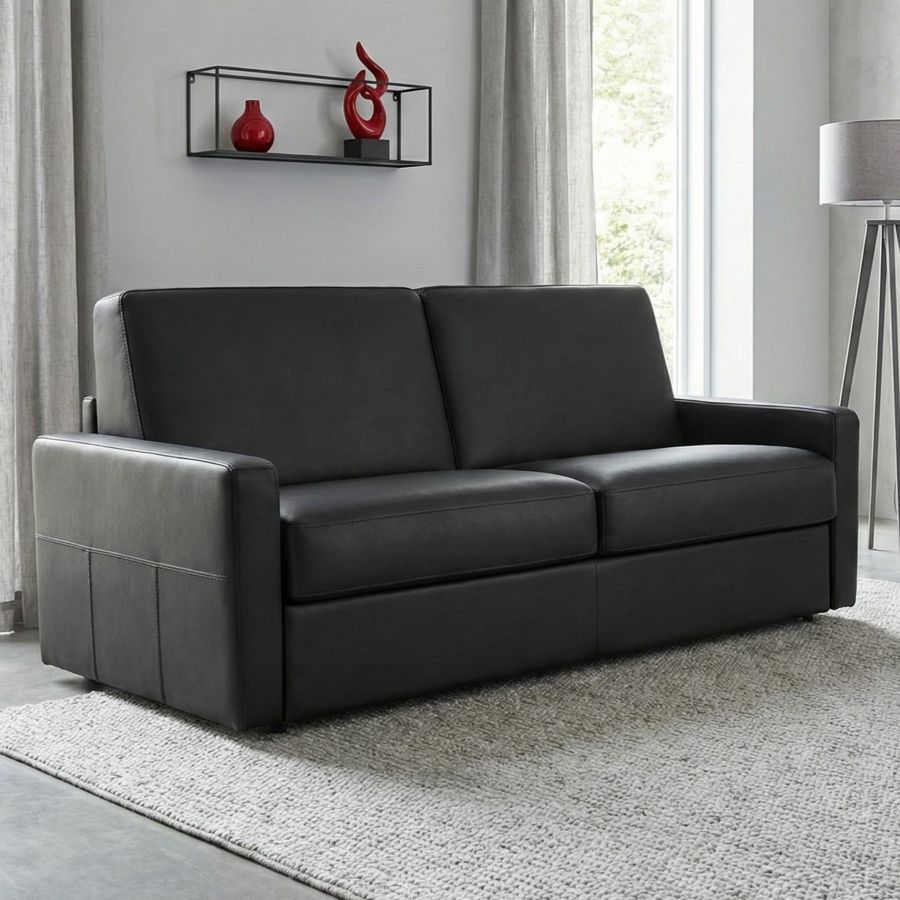 canape-convertible-cuir-noir-narbonne