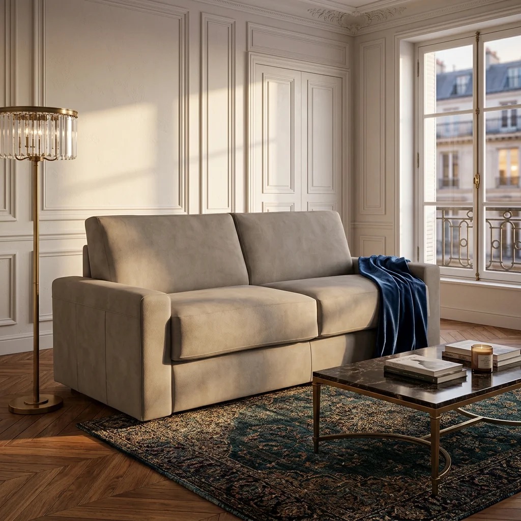 canape-lit-personnalisable-cuir-ambiance-parisien