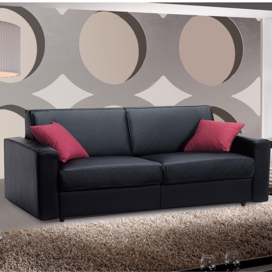 canape-convertible-couchage-quotidien-160cm-cuir-noir