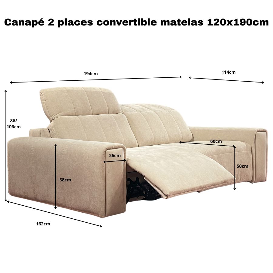 canape-2-places-convertible-brest-mesures