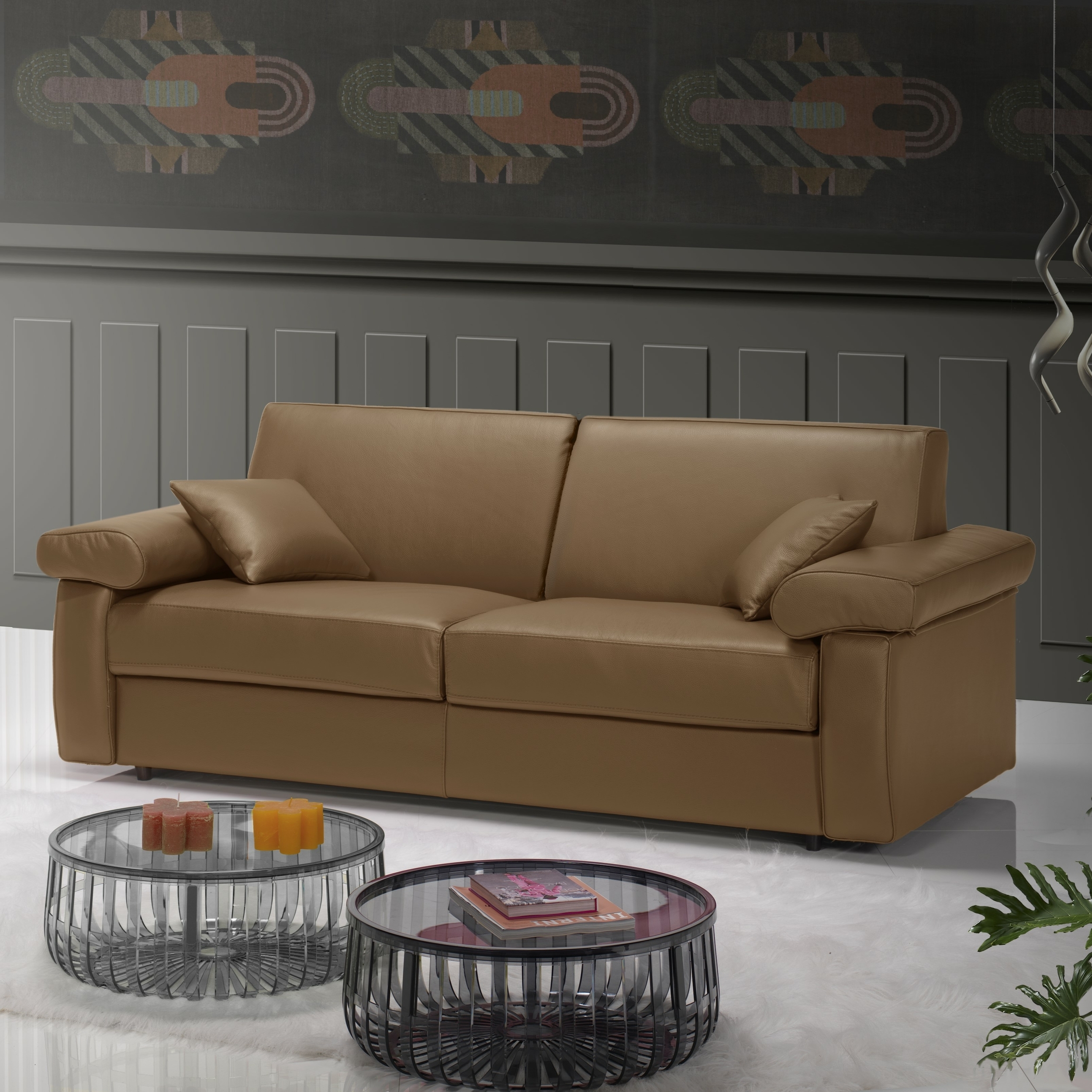 canape-lit-rapido-cuir-taupe-nevada
