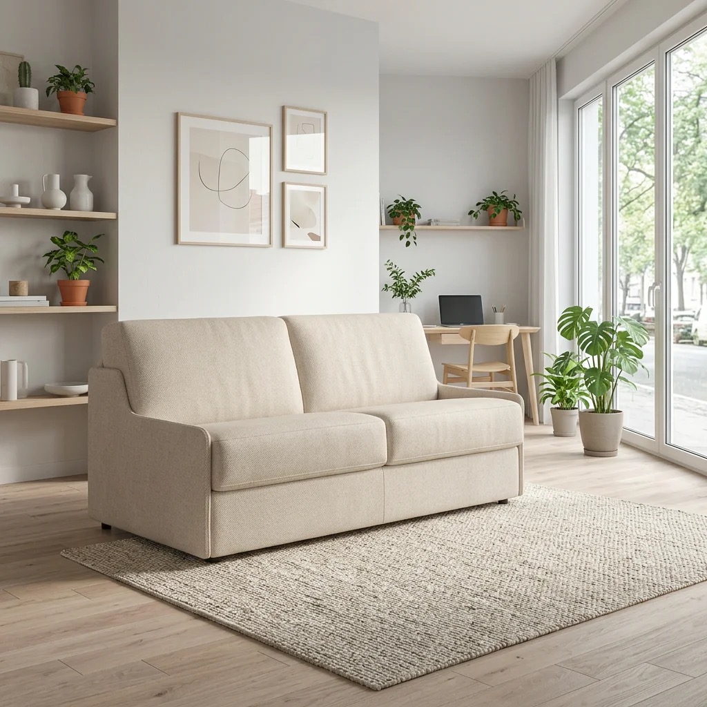 Canapé Convertible Rapide TINY en Tissu