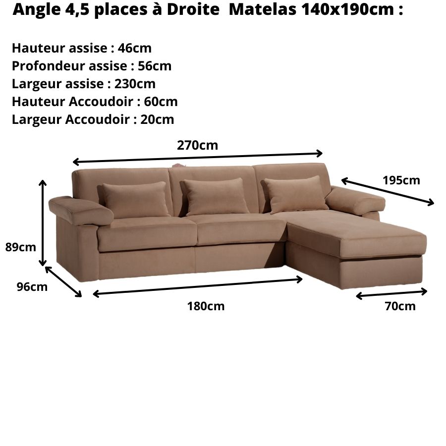 angle-convertible-rapido-couchage-140-nevada-mesures