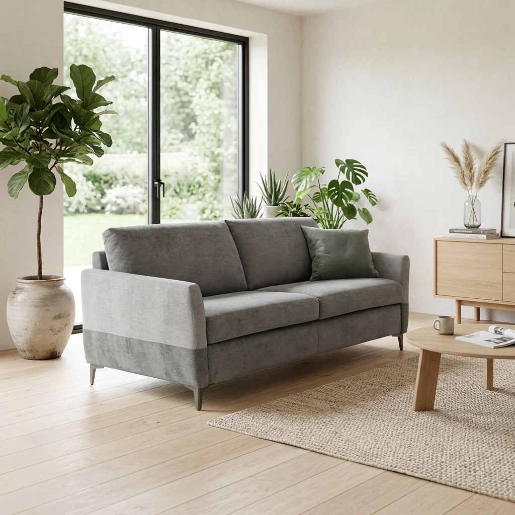 Canapé Convertible Rapide PALERME en Tissu
