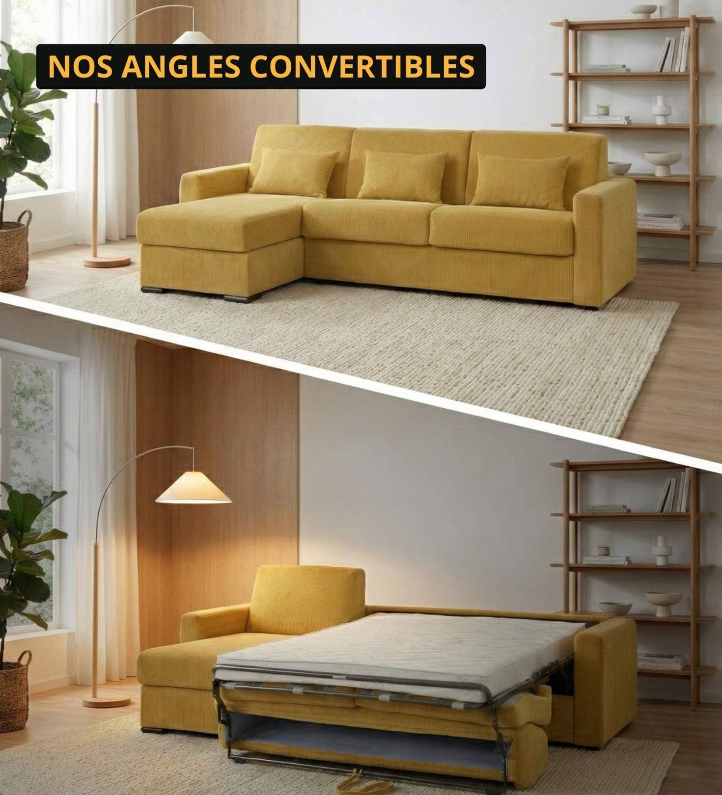 Angles Convertibles - UnCanapeConvertible