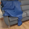 Cuir bleu pour canapé cuir convertible