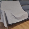 Canapé convertible Emma tissu gris clair