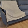 velours canapé-lit beige