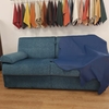 Canapé cuir convertible bleu