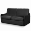 Canapé convertible cuir noir Forli
