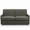 Canapé convertible tissu gris foncé Forli face