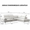 Angle pano Garnier dimensions
